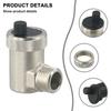 Automatic Quick Bleeder G1/2 Brass Bleed Valve Bleeder External Thread Pressure Relief Valve For Water Heating HVAC System