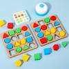 Производитель Cpc Деревянная игра на сопоставление геометрических фигур Детская головоломка Раннее развитие Интерактивная настольная игрушка для родителей и детей