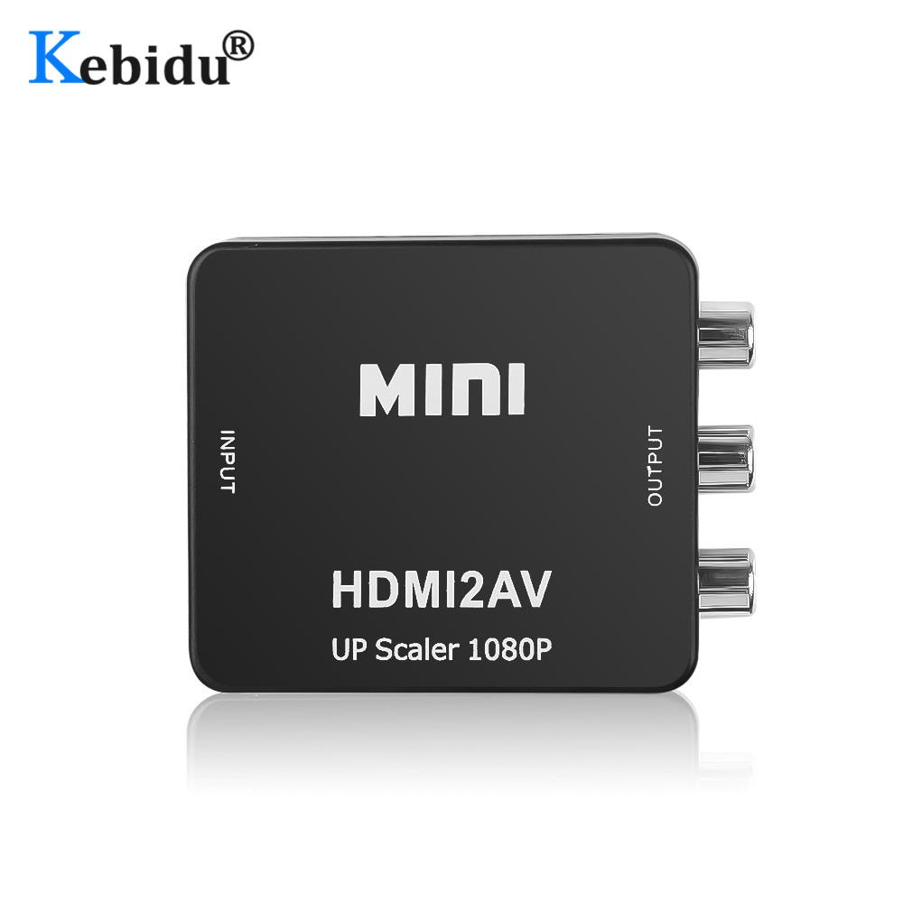 Адаптер HDMI к RCA AV/CVBS HD 1080P Mini HDMI2AV Video Converter BOX для PS3 VCR DVD PALMTSC PC