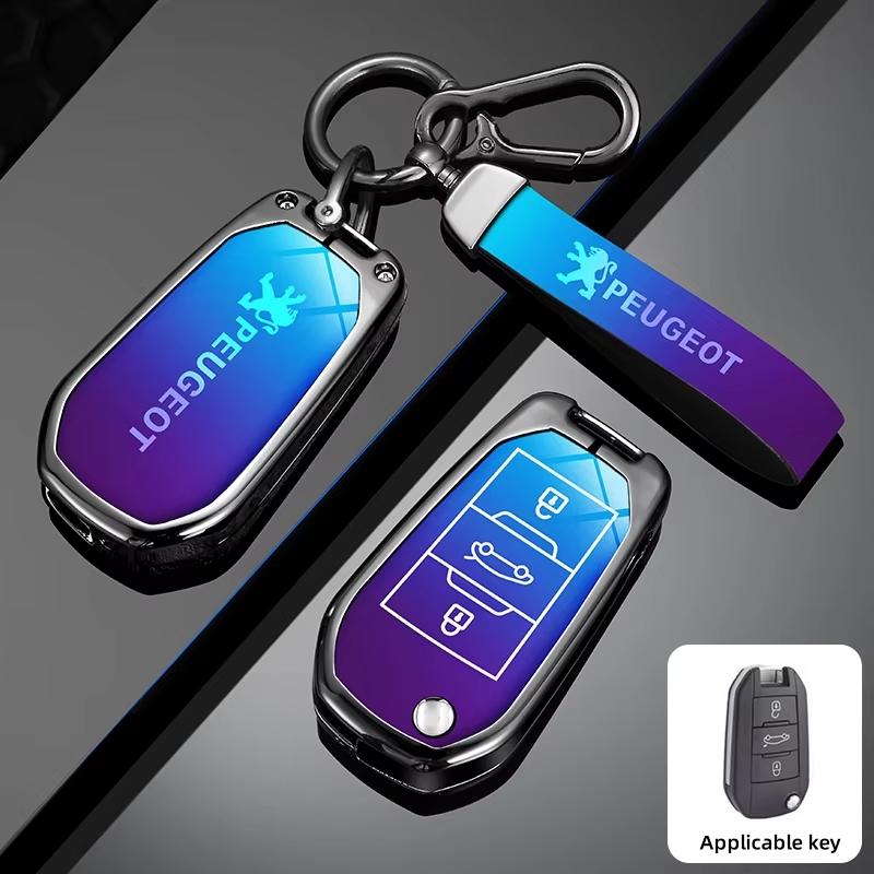 Zinc Alloy Car Smart Remote Key Case Bag Shell Holder Protection Fob For Peugeot 207 3008 208 308 2008 307 508 5008 407 301 206