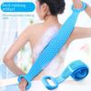 Fashion Unisex Bath Towel Silicone Massage Brush Cleaning Dual Side Men Belt Body Bath Brush Women Cleaning Tools Back Scrubber