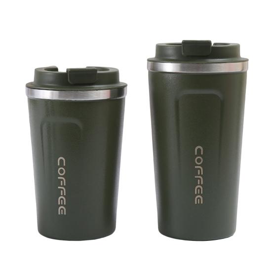 Герметичная кофейная чашка большой емкости 380/500 мл с крышкой, вакуумная термокружка с двойными стенками из нержавеющей стали