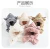 Children's hats, thickened plush hats for boys and girls, scarves, integrated warm hats, all-round cold protection
