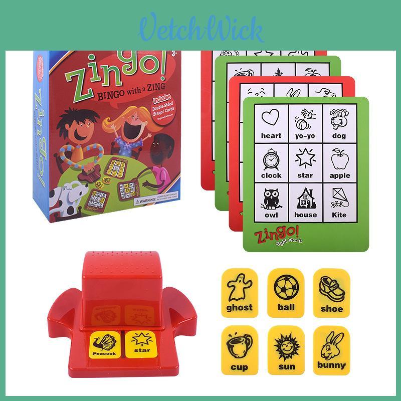 Educational Childrens Zingo Letter Matching Card Game Plastic Interactive Toy For Learning Activities
