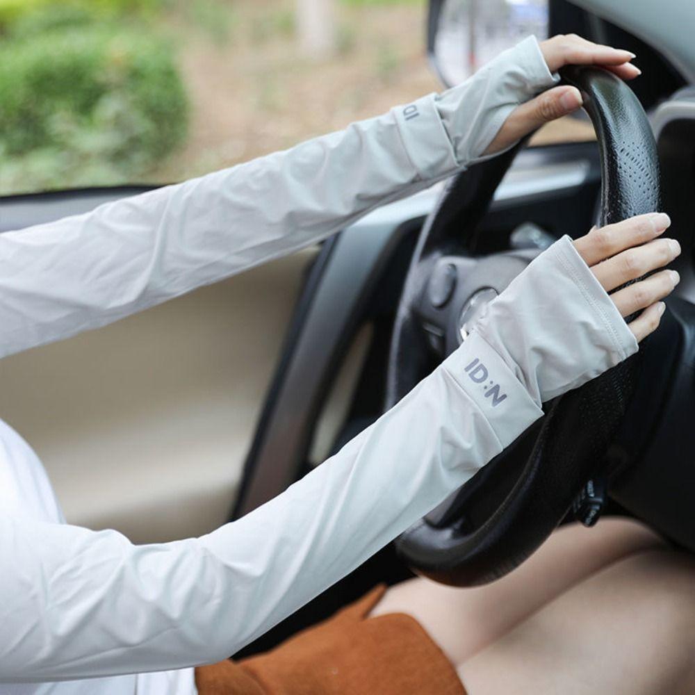 Sun Protection Ice Silk Sleeves Anti-UV Cycling Gloves Breathable Sunscreen Sleeve  Summer