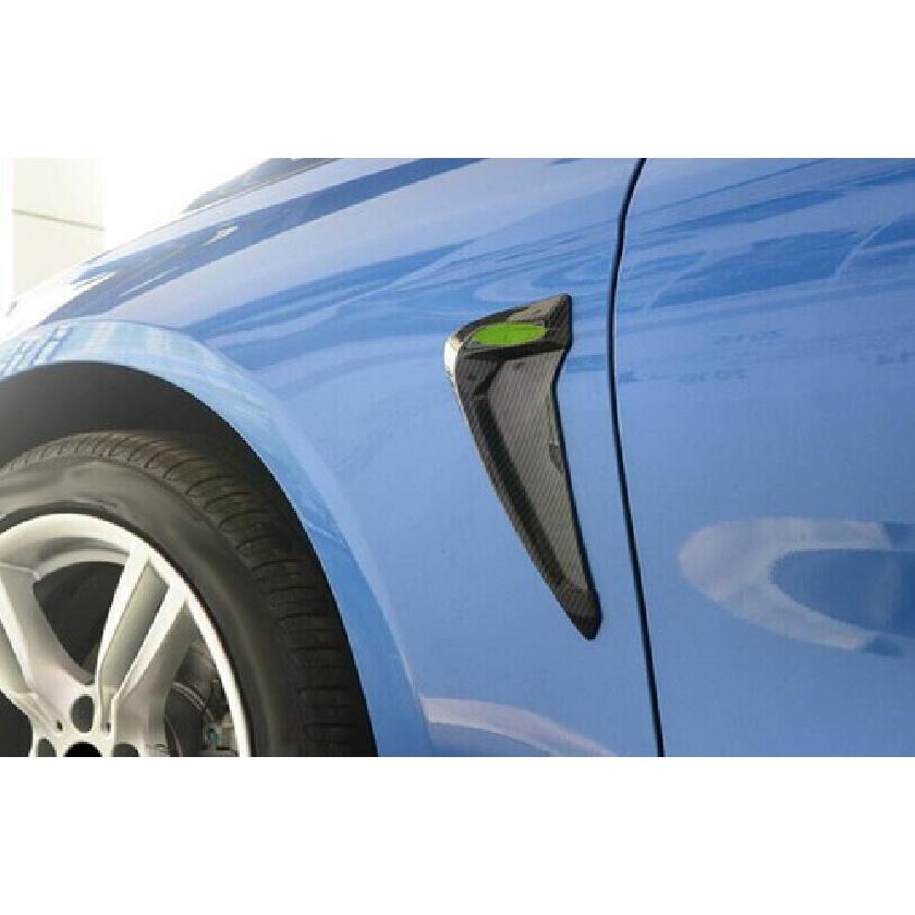 ABS Carbon Fiber Front Side Vent Fender Cover Trim For BMW X3 F25 X4 2014-2017