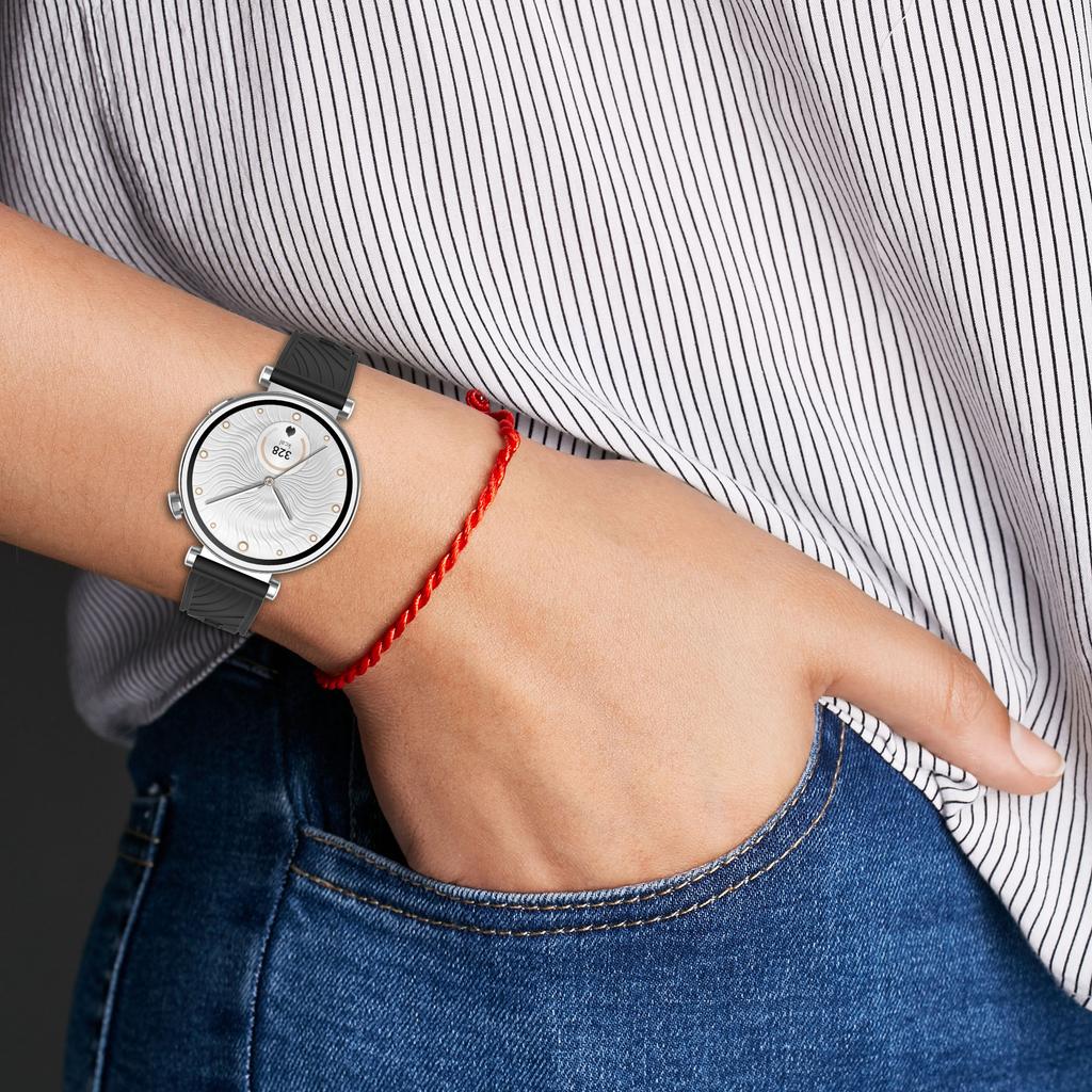 For Huawei Watch GT 3 42mm/Samsung Galaxy Watch7/6/5/4/5 Pro Watch Strap 20mm Textured Silicone Band