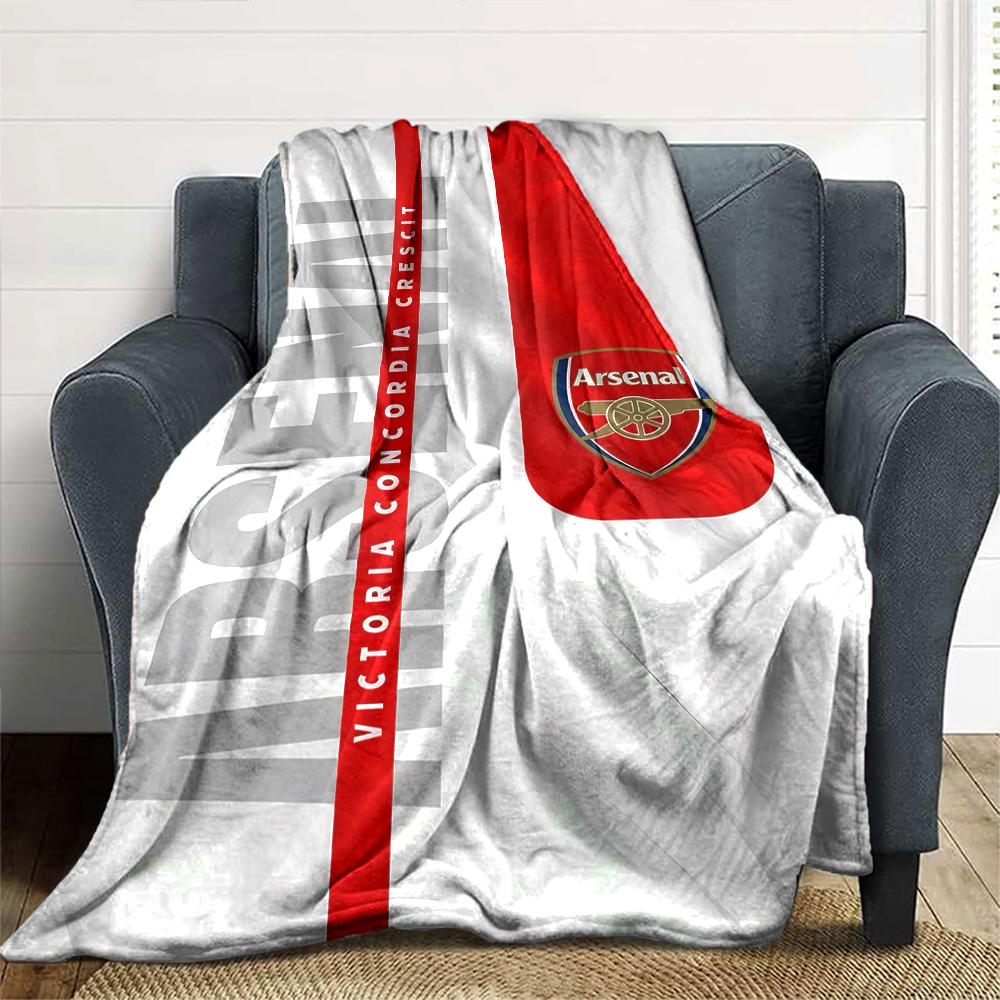 Arsenal Blanket Soft Warm Cozy Perfect for Seaside Sofa Office Chair Four Seasons Universal Stylish Decor Ideal Gift for Friends Family Couples Picnic