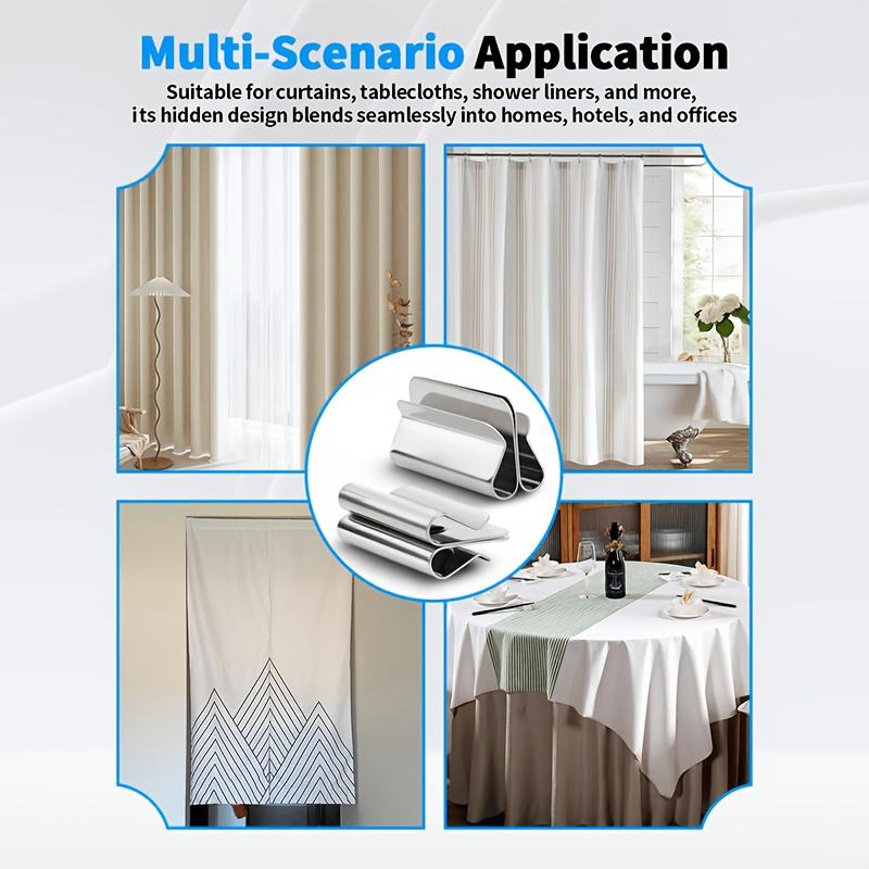 20pcs Magnetic Curtain Clips 10 Pairs No Nail Drill Sew Blackout Light Blocking Tiebacks Holdbacks Bedroom Dorm Office Home