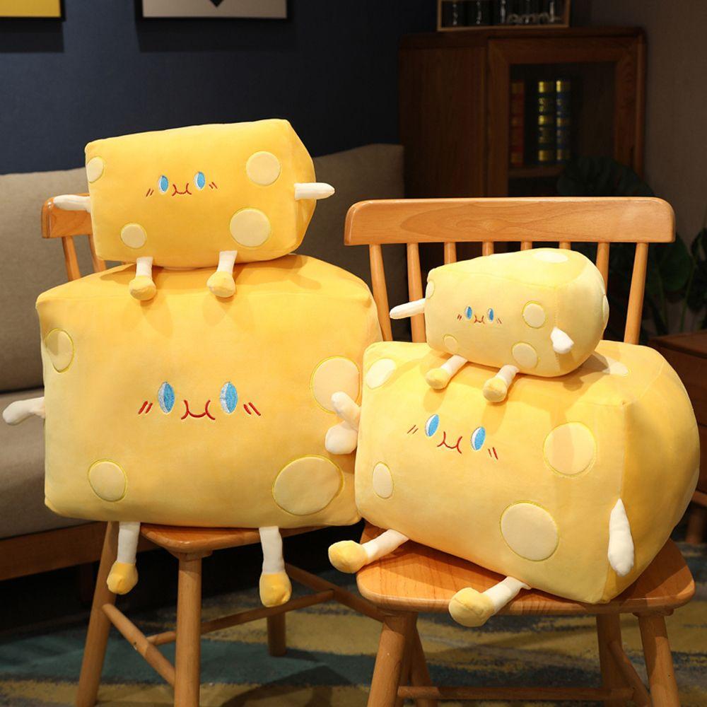 Soft Pillow Children Gift Soft Toy Animal Cheese Doll Stuffed Toy Plush Doll Cheese Plush Toys