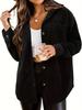 2025 Осень/Зима Оверсайз Свободная Повседневная Женская Вельветовая Рубашка - Европейский и Американский Стиль