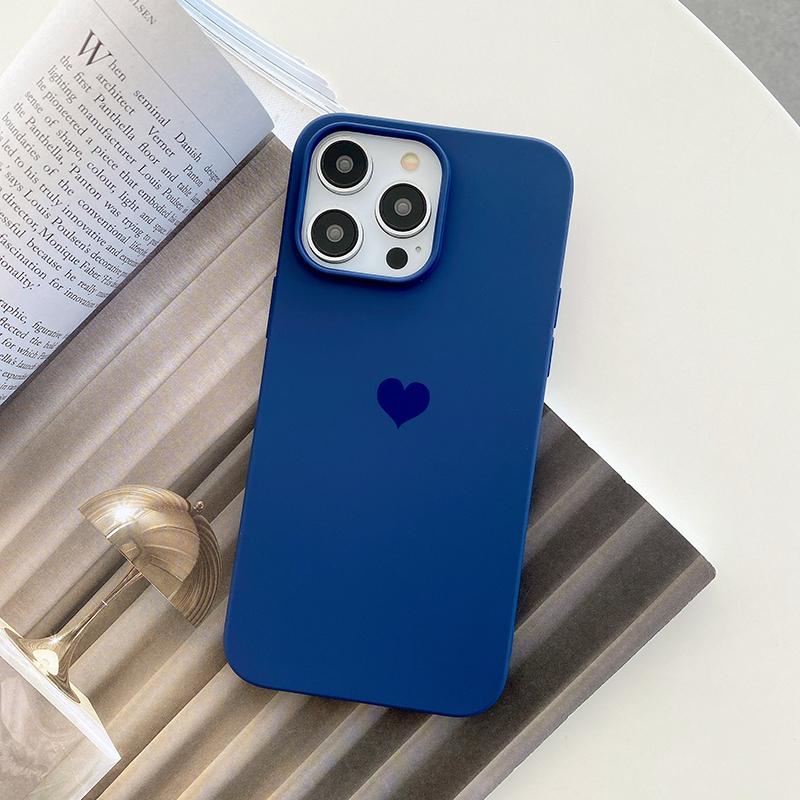 Матовый мягкий чехол TPU с изображением сердца конфетного цвета для iPhone 14 13 12 11 Pro Xs Max 8 7 Plus X Xr SE, матовая задняя крышка, силиконовый чехол