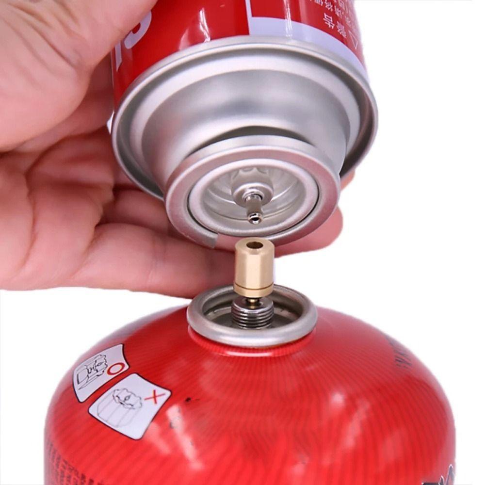 Canister Gas Tank Stove Adapter Gas Refill Adapter Gas Burn-er Accessories Gas Converter Head