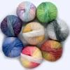 6pcs 300g/10.56oz Mohair Yarn Super Soft Extra Thick Knitting Crochet Wool Vibrant Yarn Bundle for Shawls Scarves Blankets Sweaters DIY Craft Supplies