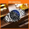 New Fashion Men's Quartz Watch Blue Light Gift Steel Strap Men's Watch Wholesale