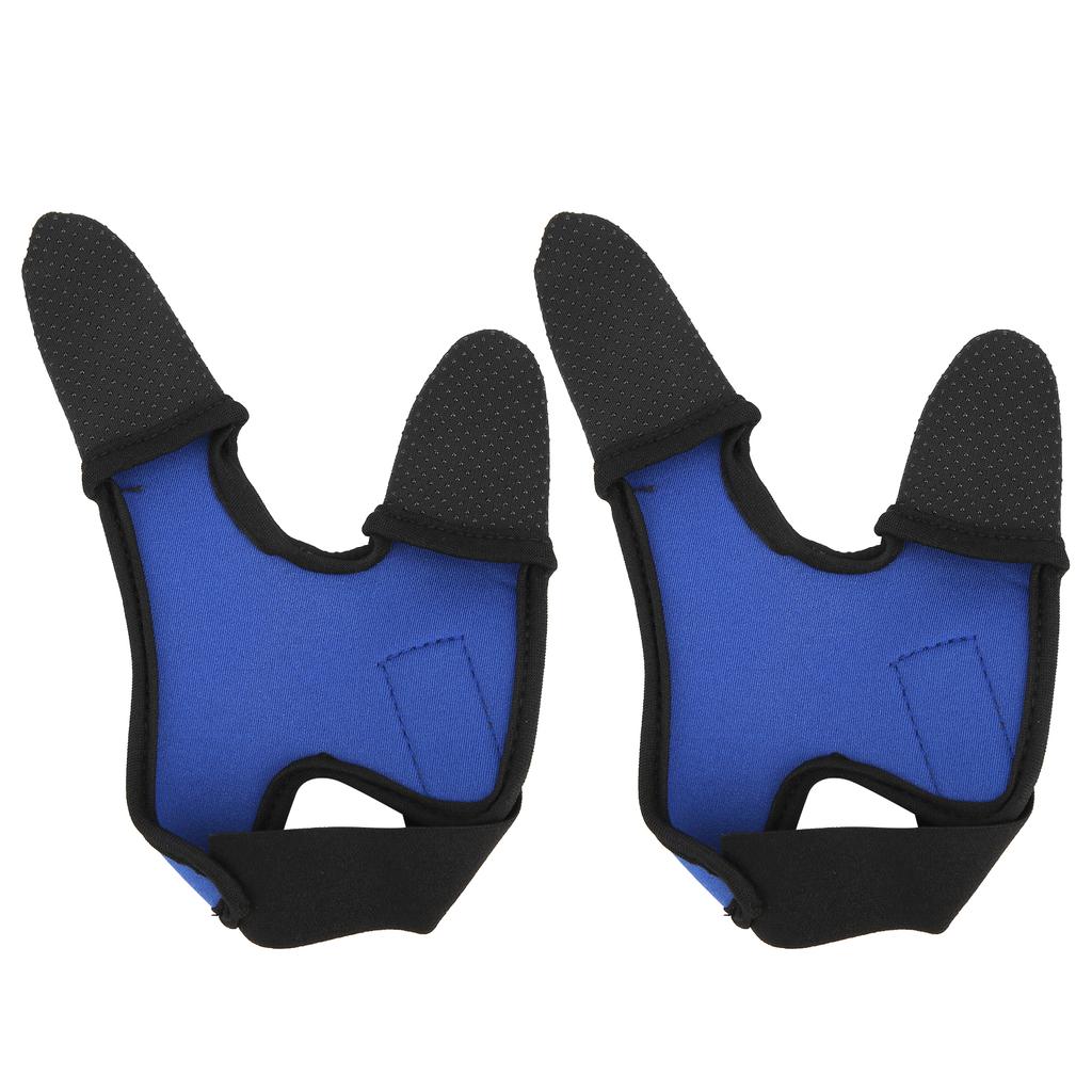 2 шт. Рыболовные перчатки с 2 защитными пальцами, Нескользящие, Дышащие, Снаряжение для рыбалки на открытом воздухе