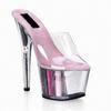 Heels Women's 15cm Waterproof Platform Slippers Crystal Shoes Wedding Shoes Summer Dancing Bride Shoes YKC
