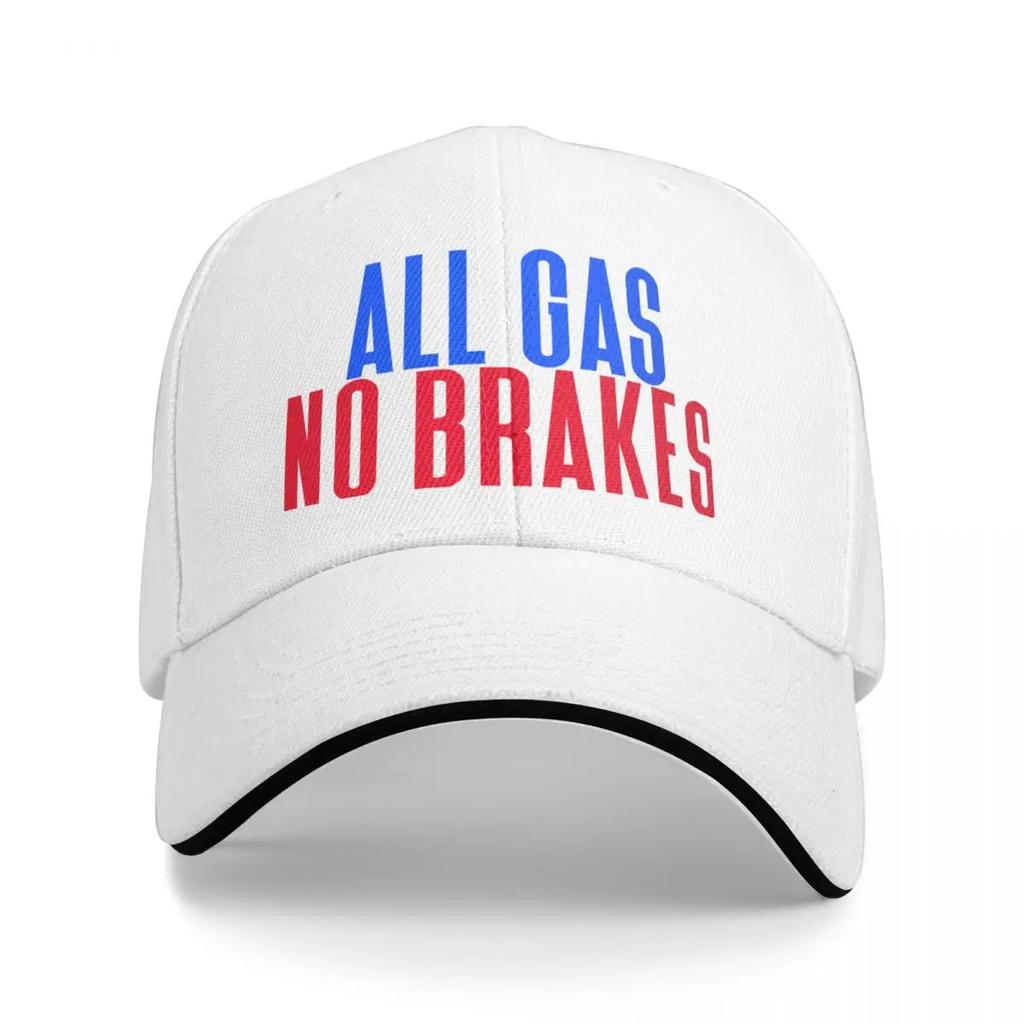 All Gas No Brakes Andrew Callaghan Baseball Cap Visor Christmas Hat Golf Cap Funny hats For Women Unisexs