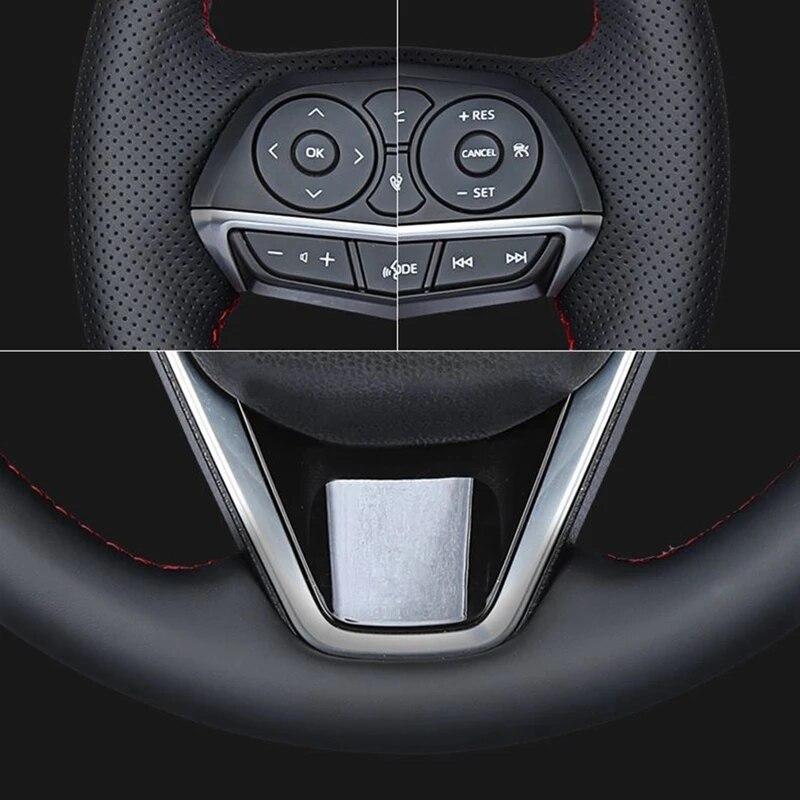 For Volkswagen Golf 6 GTI MK6 VW Polo GTI Scirocco R Passat CC R-Line 2010 Car Steering Wheel Cover Black Artificial Leather