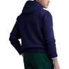 Polo Ralph Lauren FW23 Флисовый свитшот с капюшоном и длинным рукавом с нашивкой для мужчин, свитшот, темно-синий 710763795-001