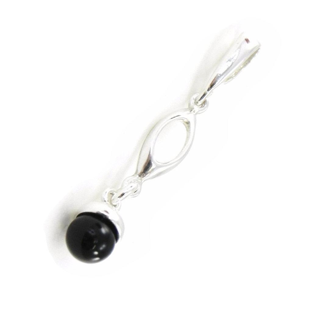 Les Trésors De Lily [I8898] - Silver Pendant 'Jeet Black Goddess' Silver-black (rhodium-plated) - 30x5 Mm