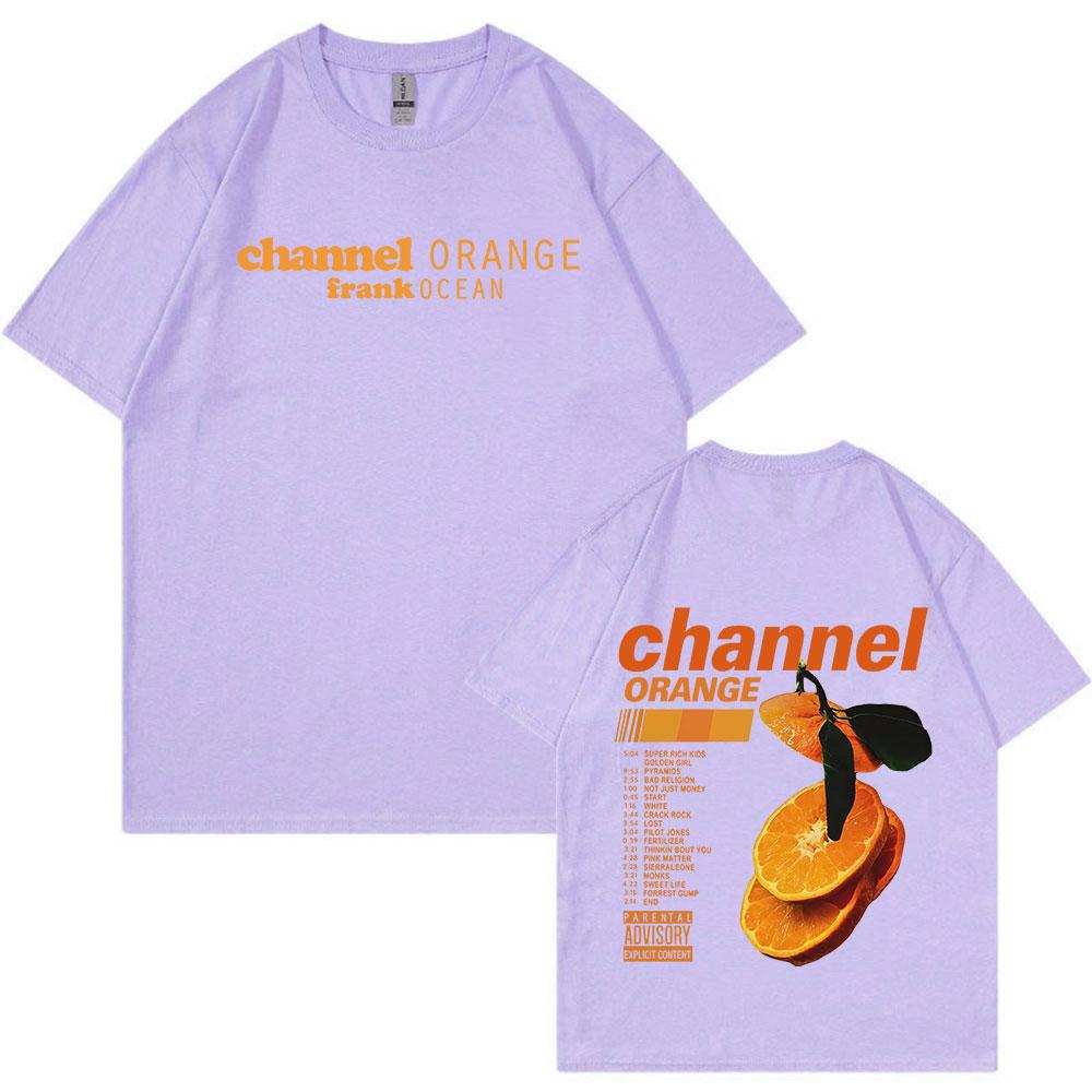 Frank Channel Orange Graphic T Shirt Blond Album Fashion Hip Hop RB Tshirts Unisexs Women Cotton Oversized Short Sleeve T Shirts