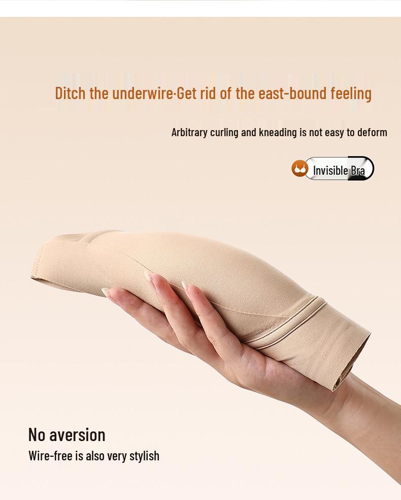 Бесшовный бюстгальтер с мягкой поддержкой, предотвращающий провисание, с гелевой спинкой для женщин - Большой размер