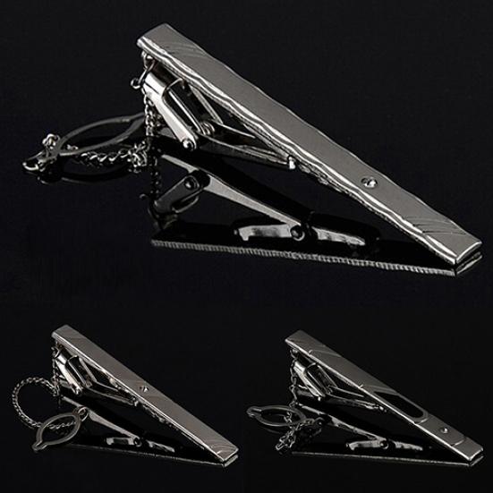 Gentleman Wedding Business Silver Metal Simple Suit Necktie Tie Clip Bar Pin