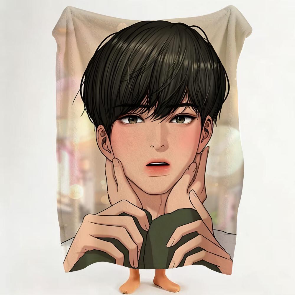 Плед Фланелевый Manhwa T True B Beauty Подходит для Дивана Гостиной Спальни