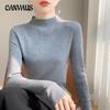Autumn and Winter Women's Sweater Half-high Neck Bottoming Sweater Female Thin Section Within The Slim Thin Solid Color Knitwear