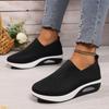 Women Walking Shoes Air Cushion Non Slip Orthopedic Shoes Ladies Platform Mules Breathable Wedge Female Sneakers 2024