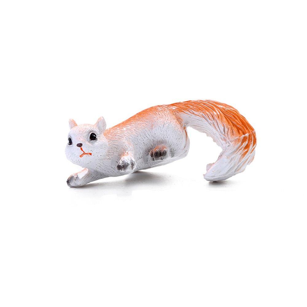 2 шт. Милая фигурка белки, украшение, креативная скульптура животного, статуя белки для патио