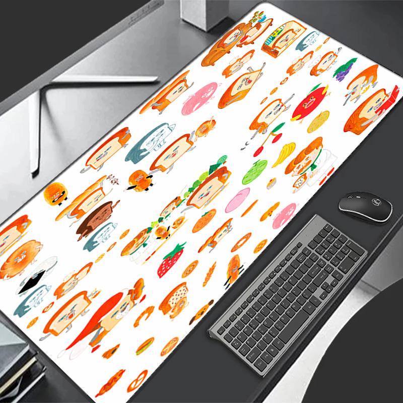 Bread Thief Theme Premium Non-slip Mouse Pad with Stitched Edges,Durable Rubber Material,for Desktop & Gaming Great Gifts