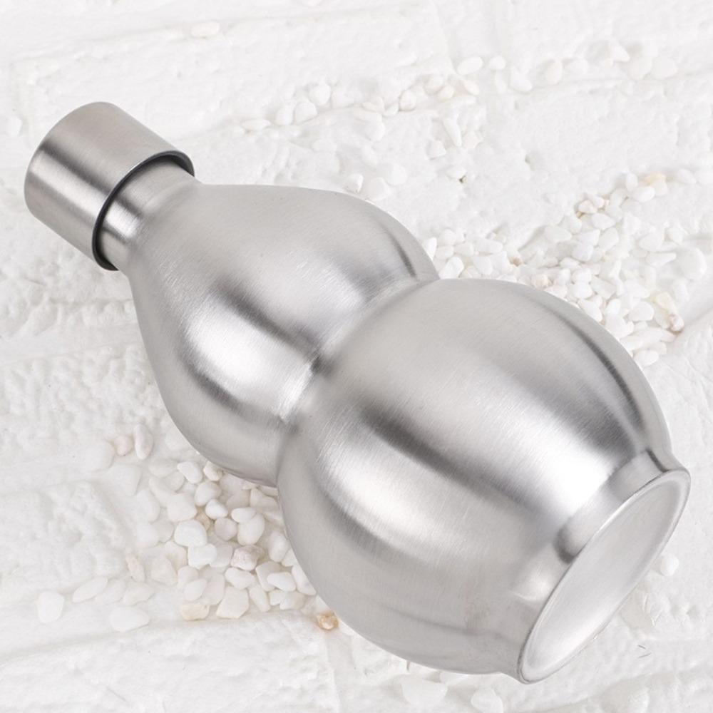 Прочная Глянцевая Металлическая Бутылка для Воды из Нержавеющей Стали Фляга 250 500 1500 мл Большая Вместимость Многоразовая Бутылка для Вина