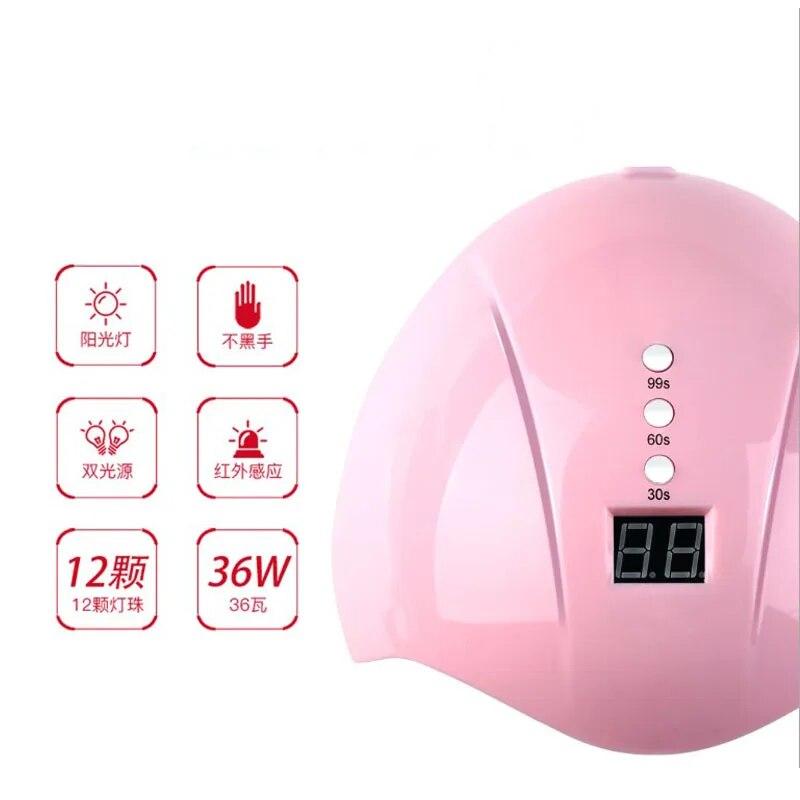 Sun Uv Led Lamp For Nails Dryer 36w Ice Lamp For Manicure Gel Nail Lamp Drying Lamp For Gel Varnish