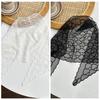 Korean Style Lace Scarves Love Heart Triangle Hijab Scarf Retro Bandanas Shawl  Girls