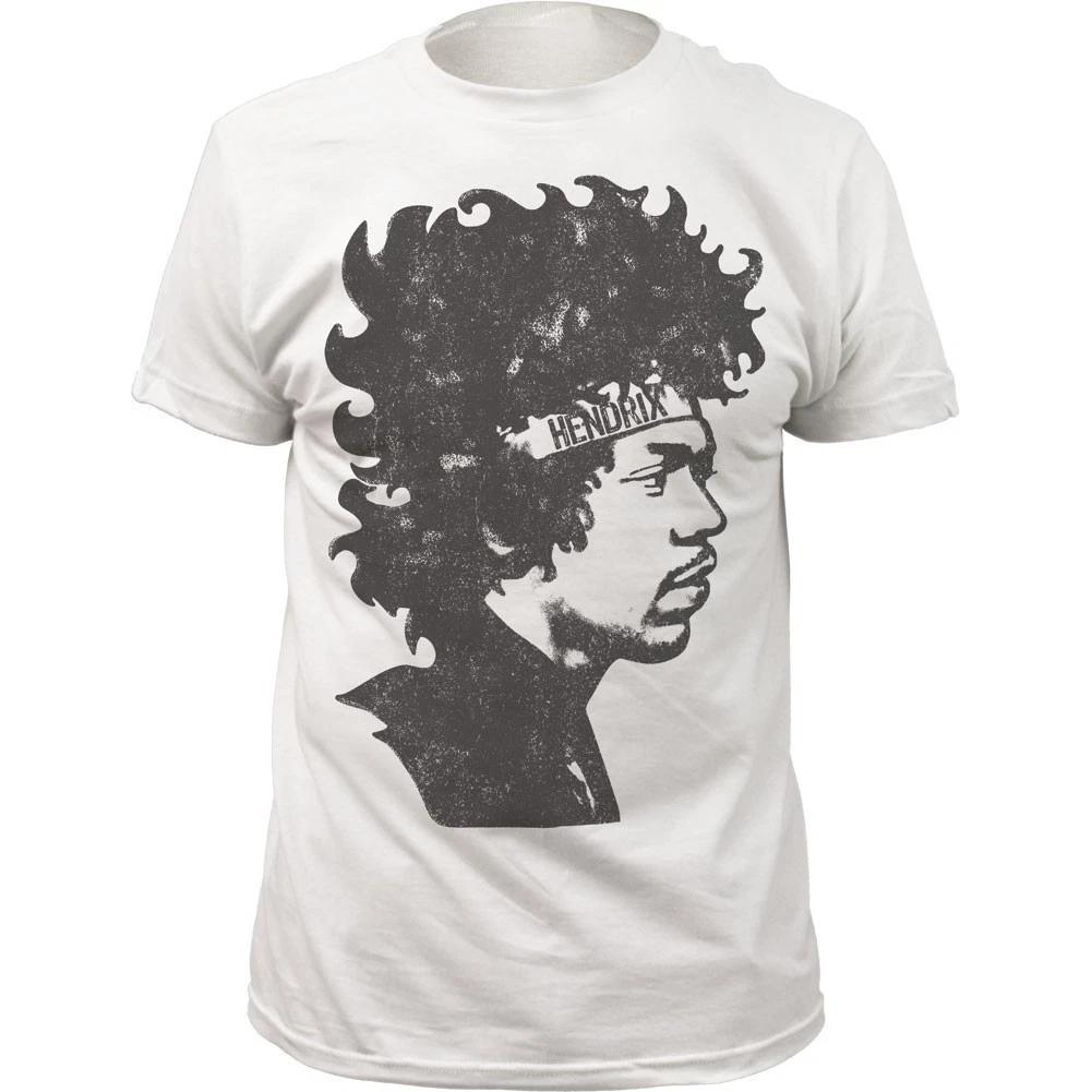 Jimi Hendrix Headband Mens T T-Shirt Music Classic Concert Band Tee New White