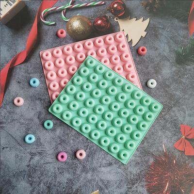 Мини-форма для пончиков, 48 ячеек, маленькая силиконовая форма для пончиков, кексы, формы для противня, пончики, бисквит, рогалики
