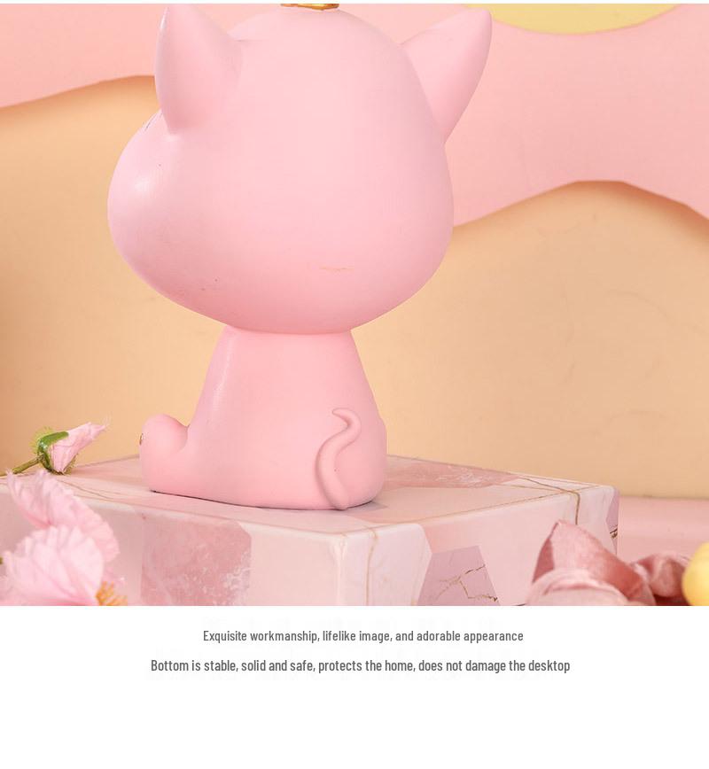 Креативное украшение из смолы в стиле кошки люкс для домашнего декора и хранения ключей