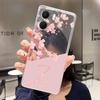 Чехол-бумажник для OPPO A5X 4G 5G Funda Capa Модный Цветочный Задний Чехол Прозрачный Мягкий Силикон ТПУ Прозрачная Печать Чехол для Телефона