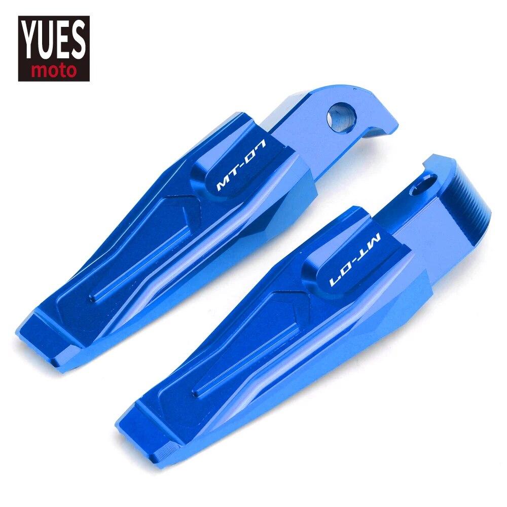 Мотоциклетные аксессуары CNC задние пассажирские подножки подножки для Yamaha MT07 2015-2017 2018 2022 MT 07