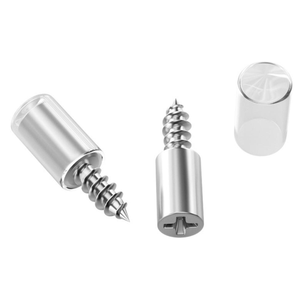 20pcs Nonslip Cross Self-tapping Screw Rubber Sleeve Glass Partition Nails  Home Wardrobe