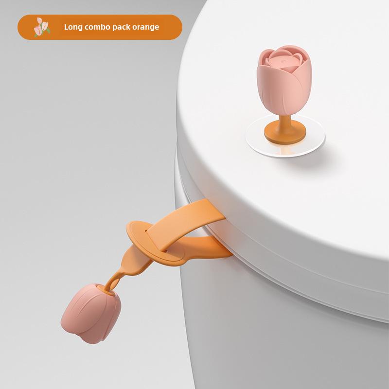 Креативная ручка-подъемник крышки унитаза с защитой от грязи