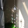 Crystal Sun Catcher Windchimes Metal Rainbow Prism Window Crystal Light Catcher Hanging Glass Prisms Garden Decoration Outdoor