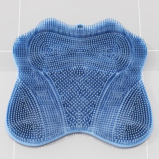 Силиконовая щетка для ванны с основанием на присосках, массажер для ног, скраббер, мягкая щетина, массажная щетка, универсальная щетка для спины