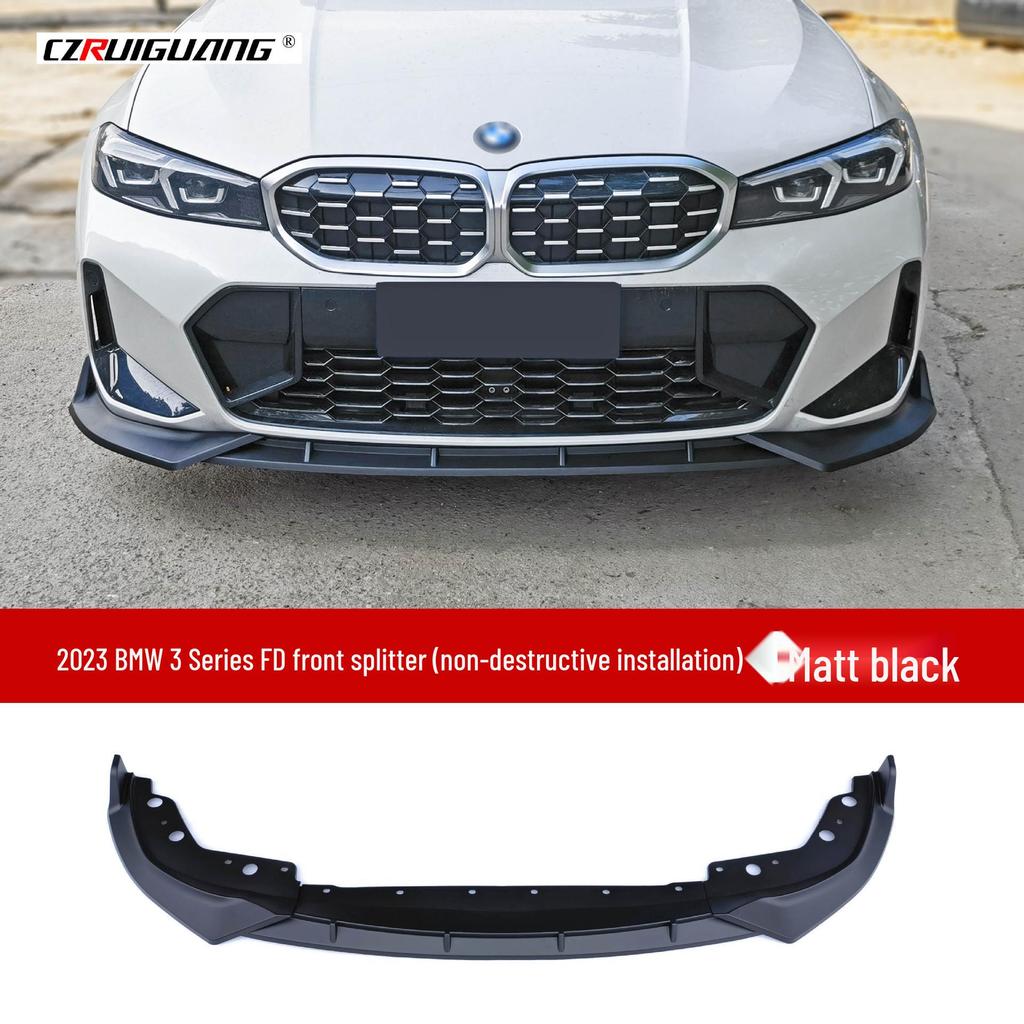 BMW 3 серии G20 (2020-2023 гг.) Комплект заднего спойлера и переднего диффузора FD с неразрушающей установкой