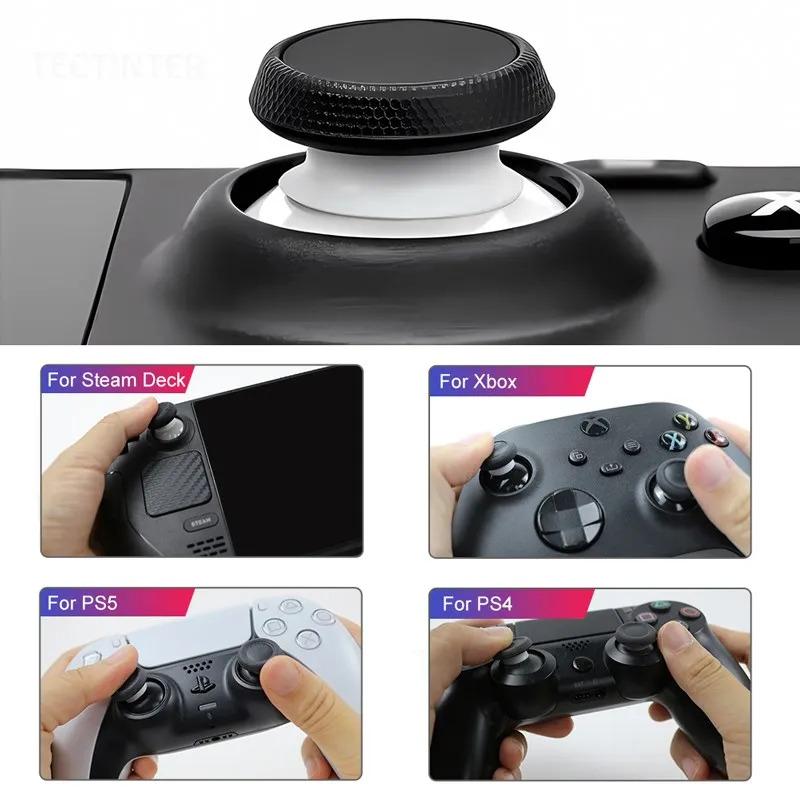 8pcs Silicone Joystick Caps for PS5/PS4/Steam Deck/ROG Ally - Elastic Protective Ring , Anti-Slip Grip & Dustproof Design