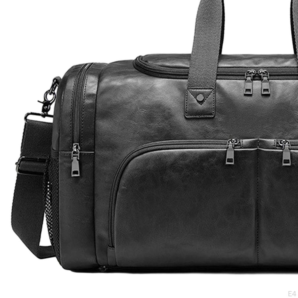 Спортивная сумка из искусственной кожи для деловых поездок, портативная мужская легкая сумка с обувью