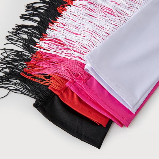 Fringed Elbow Gloves 17.7" Vintage Long Opera Pageant Gloves 1920s Bridal Gloves for Halloween Costume Party Wedding Accessories