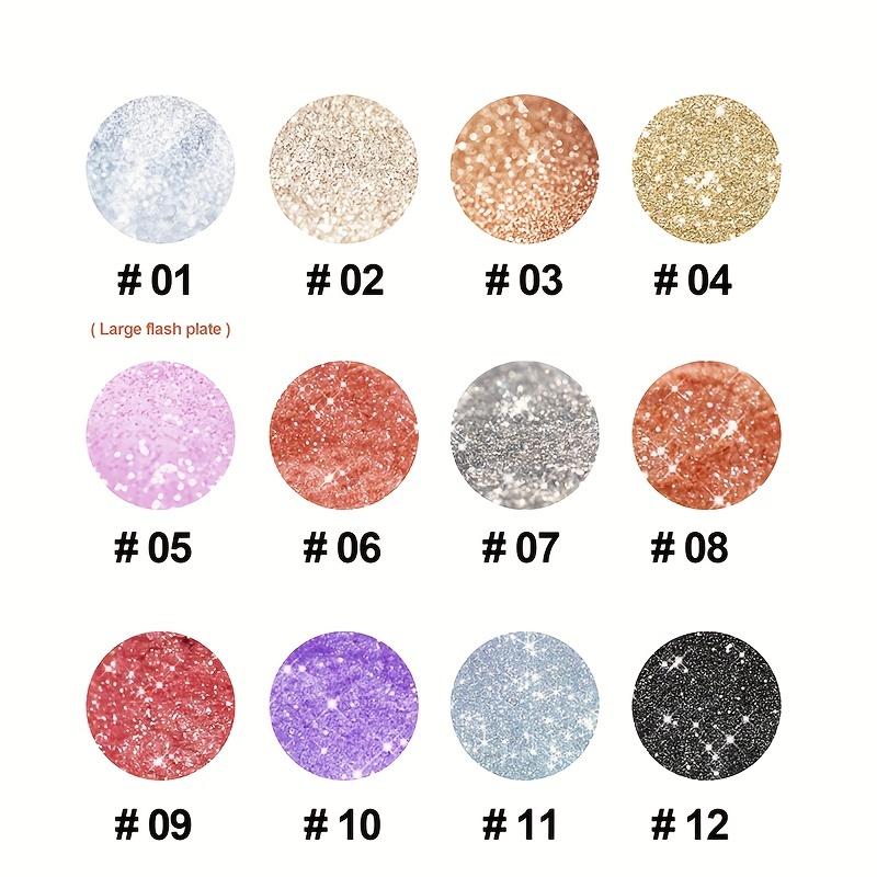 Нелегко размазать тени для век, цветные тени с блестками, перламутровые тени для век, жидкие окрашивающие жидкие блестящие тени для век, стойкий мерцающий макияж